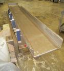 Used Key Technology ISO-FLO Vibratory Conveyor, Model 435535.1, 304 stainless steel. Maximum stroke approximately 7 1/2