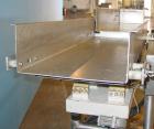 Used Allen 2 Section Vibratory Conveyor, Stainless Steel. (1) 13-1/2'' Wide x 45'' long x 6'' deep conveyor, model D25593, type FC, serial #CON12850. (1) 15 3/4'' wide x 42'' long x 6'' deep conveyor...