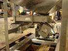 Used-15" Wide X 18" Stainless Steel Screener Feeder, 7 Cubic Foot Stainless Steel Feeder Hopper and Eriez Magnetics Vibrator...