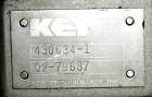 Used Key Technology ISO-FLO Vibratory Conveyor, model 430634-1, 304 stainless steel. Maximum stroke approximately 8