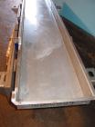 Used Key Technology ISO-FLO Vibratory Conveyor, Model 435535.1, 304 stainless steel. Maximum stroke approximately 7 1/2