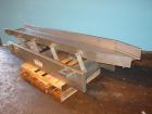 Used Key Technology ISO-FLO Vibratory Conveyor, Model 435541.1, 304 stainless steel. Maximum stroke approximately 8