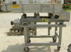 Used Meyer Machine vibratory conveyor, model AFN-1660-120, 304 stainless steel. Pan 16