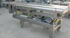 Used Horizontal vibratory conveyor/ screener, 304 stainless steel. Approximately 17