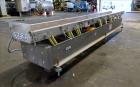 Used- Triple S Dynamics Vibrating Conveyor, Model RLEB-18, 304 Stainless Steel. Approximate 18