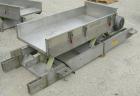 Used Cardwell vibratory conveyor, model VC-1659, 304 stainless steel. 24