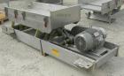 Used Cardwell vibratory conveyor, model VC-1659, 304 stainless steel. 24