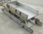 Used Cardwell vibratory conveyor, model VC-1659, 304 stainless steel. 24