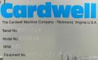 Used Cardwell vibratory conveyor, model VC-1659, 304 stainless steel. 24
