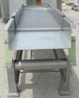 Used Meyer Machine Vibraflex II vibratory conveyor, model VF11-18-8, 304 stainless steel. 18