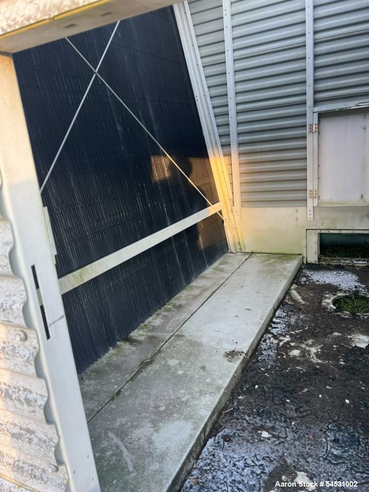 Used BAC Baltimore AirCoil 3000 Series Cooling Tower, Model 33620-2TR. 3,600 USGPM of water from 95 degrees F to 85 degrees F entering air wet bulb temperature and 6.45 psi fluid pressure drop. Fan d...