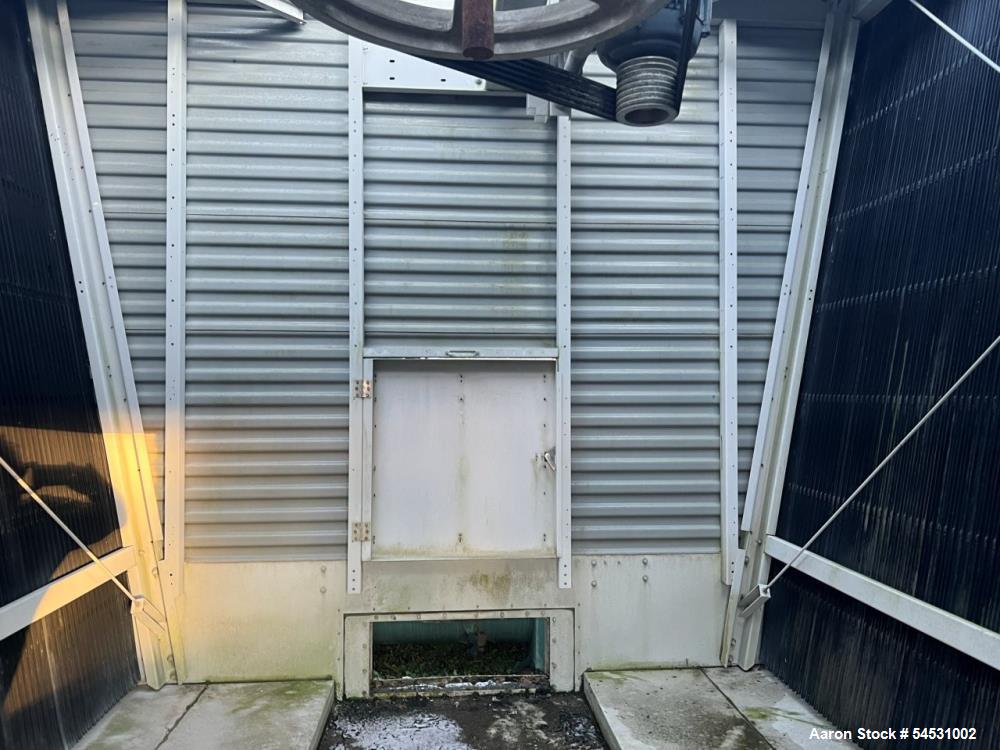 Used BAC Baltimore AirCoil 3000 Series Cooling Tower, Model 33620-2TR. 3,600 USGPM of water from 95 degrees F to 85 degrees F entering air wet bulb temperature and 6.45 psi fluid pressure drop. Fan d...