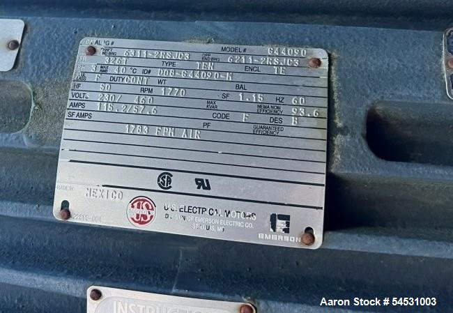 Used BAC Baltimore AirCoil 3000 Series Cooling Tower, Model 33620-2TR