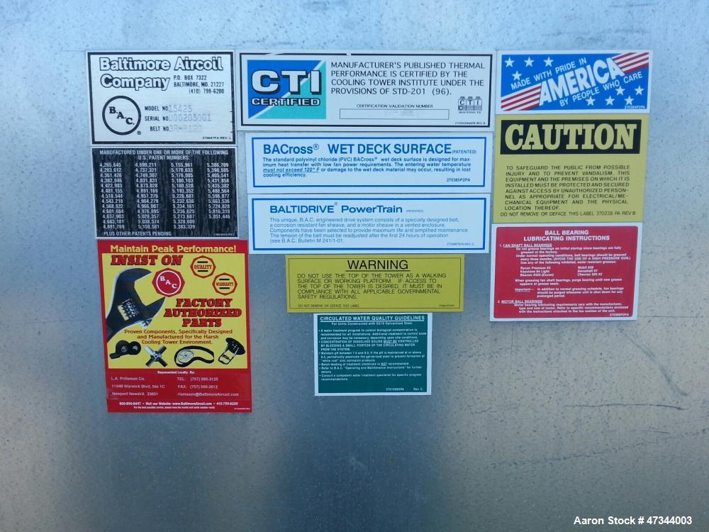 Used BAC 2-Cell Cooling Tower, Model 15425-2