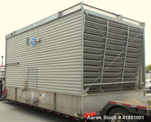 Used Baltimore Aircoil Series 3000 Induced Draft, Crossflow Single Cell Cooling Tower, Nominal 550 Tons, Model 33568WST. Fiberglass housing, 304 stainless steel cold and hot water basin. Vertical air...