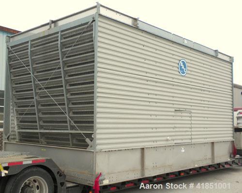 Used Baltimore Aircoil Series 3000 Induced Draft, Crossflow Single Cell Cooling Tower, Nominal 550 Tons, Model 33568WST. Fiberglass housing, 304 stainless steel cold and hot water basin. Vertical air...