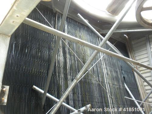 Used Baltimore Aircoil Series 3000 Induced Draft, Crossflow Single Cell Cooling Tower, Nominal 550 Tons, Model 33568WST. Fiberglass housing, 304 stainless steel cold and hot water basin. Vertical air...