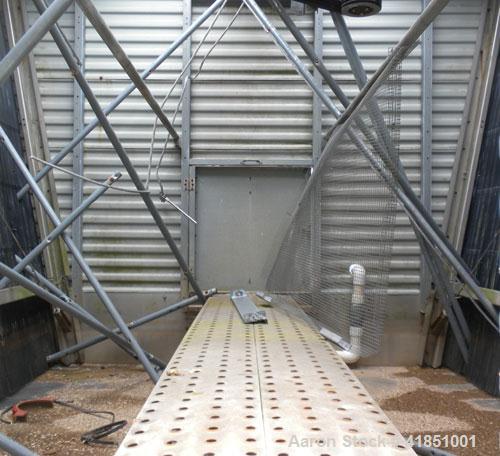 Used Baltimore Aircoil Series 3000 Induced Draft, Crossflow Single Cell Cooling Tower, Nominal 550 Tons, Model 33568WST. Fiberglass housing, 304 stainless steel cold and hot water basin. Vertical air...