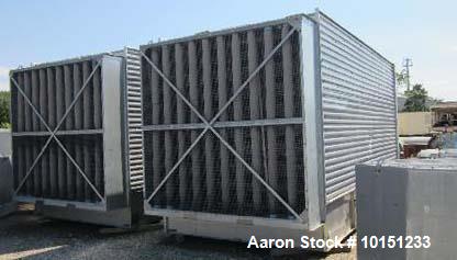 Unused- BAC Stainless Steel Cooling Tower, Model 3455A-MM-2/QX. Dual cell, each cell is approximately 455 tons and capable of cooling approximately 1365 US gallons per minute of water from 95 degrees...