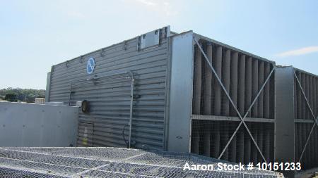 Unused- BAC Stainless Steel Cooling Tower, Model 3455A-MM-2/QX. Dual cell, each cell is approximately 455 tons and capable of cooling approximately 1365 US gallons per minute of water from 95 degrees...