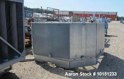 Unused- BAC Stainless Steel Cooling Tower, Model 3455A-MM-2/QX. Dual cell, each cell is approximately 455 tons and capable of cooling approximately 1365 US gallons per minute of water from 95 degrees...
