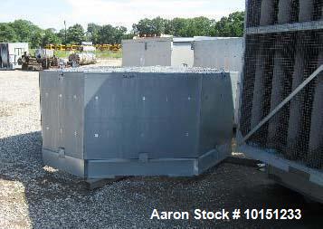 Unused- BAC Stainless Steel Cooling Tower, Model 3455A-MM-2/QX. Dual cell, each cell is approximately 455 tons and capable of cooling approximately 1365 US gallons per minute of water from 95 degrees...