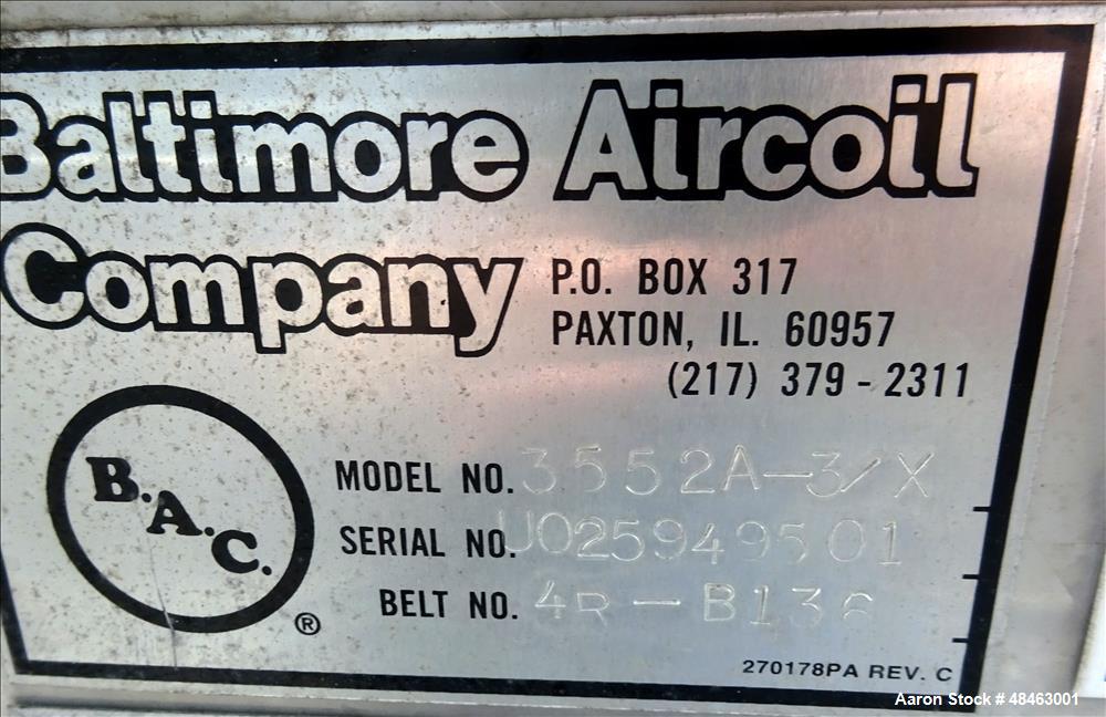 Unused- Baltimore Aircoil Series 3000 Cooling Tower, Model 3552A-3X.