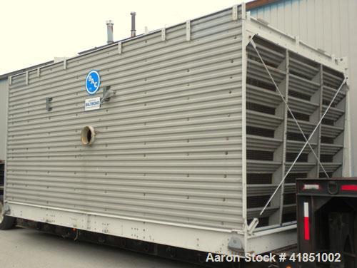 Used Baltimore Aircoil Series 3000 Induced Draft, Crossflow Single Cell Cooling Tower, Nominal 985 Tons, Model 3985A/V. Galvanized steel housing, 304 stainless steel cold water basin. Vertical air di...