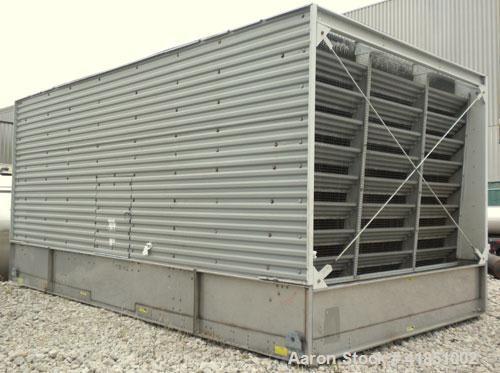 Used Baltimore Aircoil Series 3000 Induced Draft, Crossflow Single Cell Cooling Tower, Nominal 985 Tons, Model 3985A/V. Galvanized steel housing, 304 stainless steel cold water basin. Vertical air di...