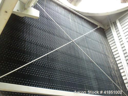Used Baltimore Aircoil Series 3000 Induced Draft, Crossflow Single Cell Cooling Tower, Nominal 985 Tons, Model 3985A/V. Galvanized steel housing, 304 stainless steel cold water basin. Vertical air di...