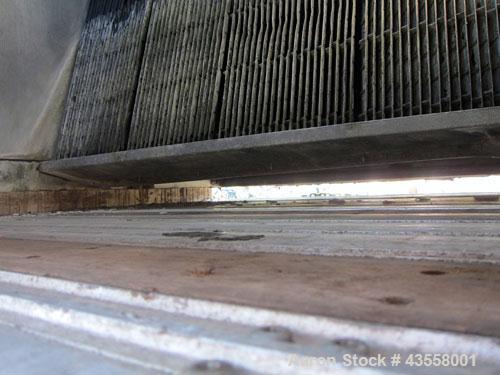 Used Baltimore Aircoil FXV Closed Circuit Cooling Tower, Model FXV-444DP. Nominal tons 140. Galvanized steel housing. Designed to cool 420 gallons per minute from 95 degrees F hot to 85 degrees F. co...