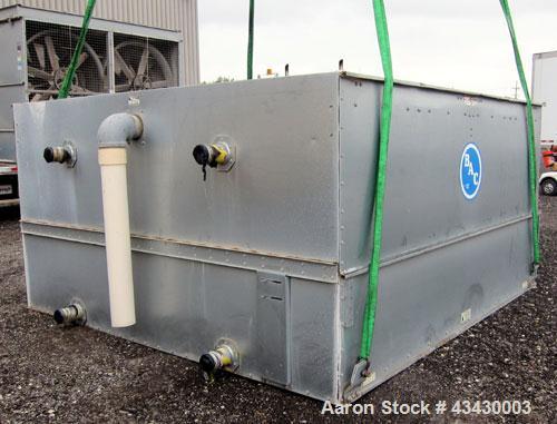 Used Baltimore Aircoil BAC Series V Evaporative Condenser, Nominal 541 Tons, Model VC2-541. Galvanized steel housing. Dual axial fan, each approximate 60" diameter, both driven by a 30hp, 3/60/208-23...