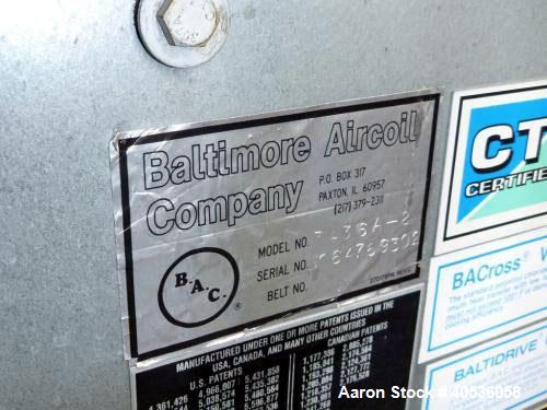 Used Baltimore Air Coil Cooling Tower, Model 3436A.
