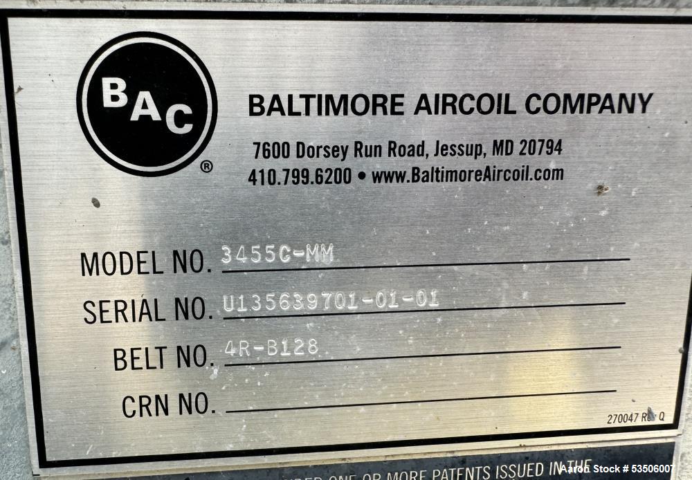 Baltimore Aircoil Company Cooling Tower, Model 3455C-MM