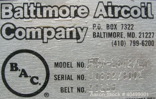 Unused: BAC (Baltimore Air Coil) Cooling Tower, 175 ton cooling capacity, model FXV-L642/LW closed circuit tower unit. Rated 720 US GPM of water from 90 deg F to 80 deg F at 65 deg F entering air wet...