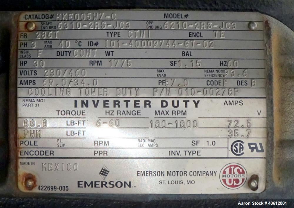 Used Evapco Induced Draft Counterflow Cooling Tower, Model AT 112-318