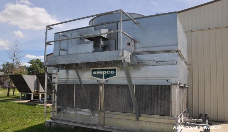 Used Evapco Cooling Tower, 300 Ton, Model At-19-314. Stainless Steel Basin. Mfg. 2005.