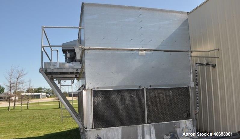 Used Evapco Cooling Tower, 300 Ton, Model At-19-314. Stainless Steel Basin. Mfg. 2005.