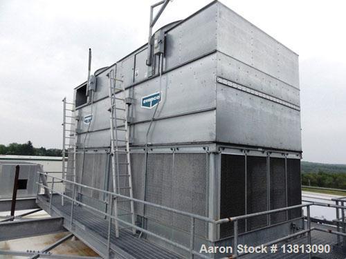 Used Evapco Cooling Tower, Model AT-212-928, approximately 800 tons.  Entering water temperature of 90 deg F, discharge temperature of 80 deg F with a 66 deg F wet bulb at 4,353 gallons per minute to...