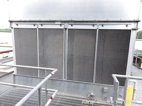 Used Evapco Cooling Tower, Model AT-212-928, approximately 800 tons.  Entering water temperature of 90 deg F, discharge temperature of 80 deg F with a 66 deg F wet bulb at 4,353 gallons per minute to...