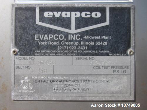 Used- Evapco, Model AT8-912B, 285 Tons, Open Loop Cooling Tower. Stainless 304, 855 GPM, 20hp 1705 rpm. Overall length: 12'0...