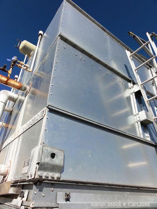 Used Evapco Cooling Tower, 800 ton, model ATC-892B.  60 Hz, 480 volt.  Mounted on an I-beam frame.