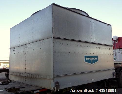 Used Evapco Closed Circuit Cooling Tower, Model ATW 276C. Nominal capacity 1066 tons. Galvanized steel housing, 304 stainless steel basin. Unit designed to cool 1600 gallons per minute from 95 degree...