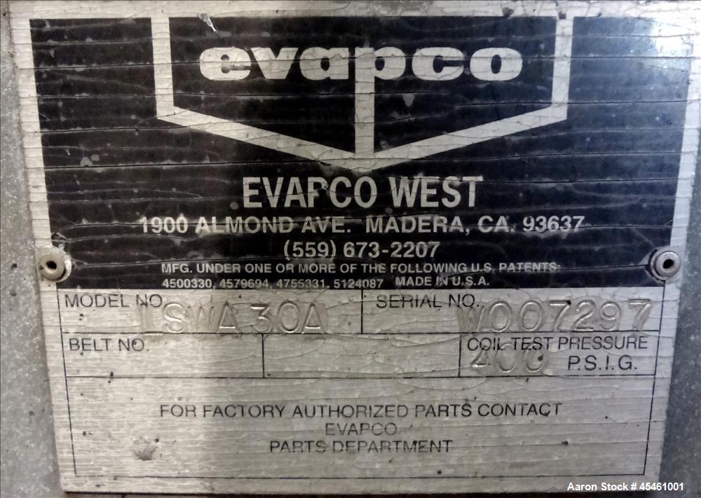 Used 60 Ton Evapco Closed Circuit Cooling Tower, Model LSWA 30A