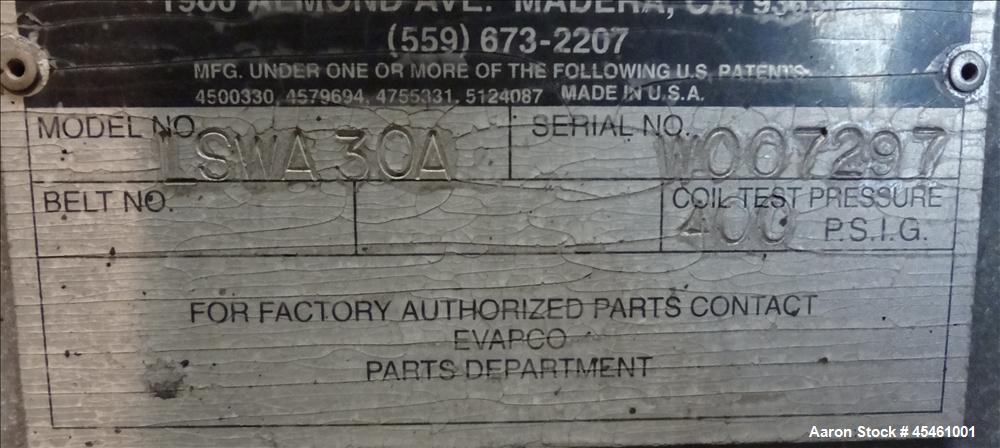 Used 60 Ton Evapco Closed Circuit Cooling Tower, Model LSWA 30A