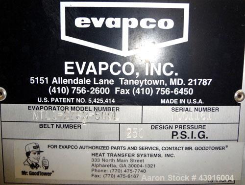 Used- Evapco Series Industrial Evaporator, Model NTL1-2783-500L