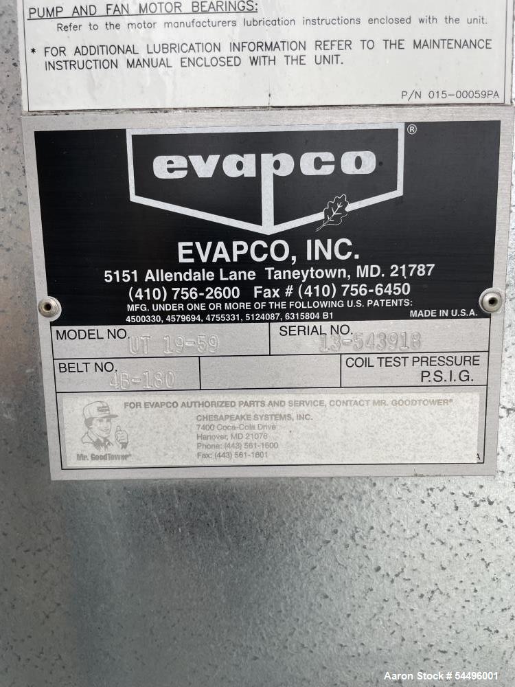 Used Evapco UT 19-59 Cooling Tower | 110–120 Ton Industrial Cooling Tower