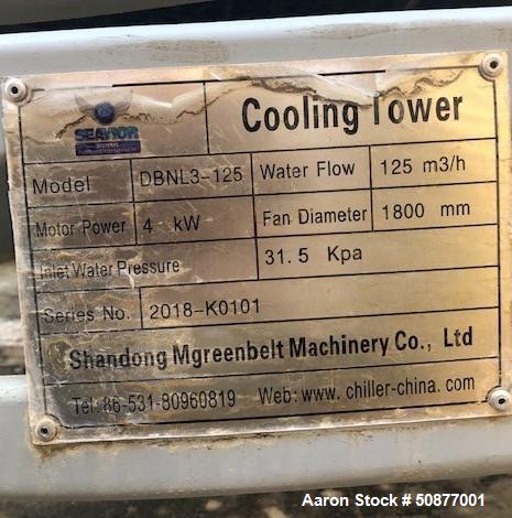 Used- Greenbelt Machinery Commercial Cooling Tower, Model LTD125T