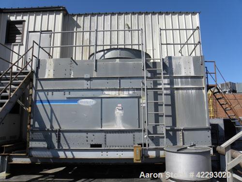 Used Marley 220 Series Single Cell Cooling Tower, 200 Ton, Model 221-221. Galvanized steel housing. Designed to cool 600 GPM from 95 deg F (Hot) to 85 deg F (Cold) at 78 deg F Wet Bulb. 84’’ Diameter...