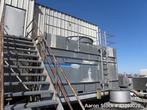 Used Marley 220 Series Single Cell Cooling Tower, 200 Ton, Model 221-221. Galvanized steel housing. Designed to cool 600 GPM from 95 deg F (Hot) to 85 deg F (Cold) at 78 deg F Wet Bulb. 84’’ Diameter...
